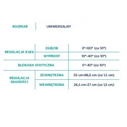 ORTEZA STAWU KOLANOWEGO POST-OP (TELE-RANGE)