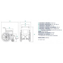 Wózek Inwalidzki Stalowy Basic